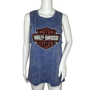 Harley Davidson Women’s Chrome Warrior Vintage Wash Muscle Tank Top